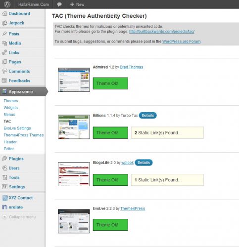 Theme Authenticity Checker