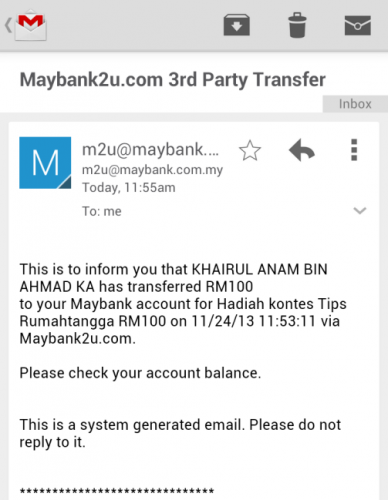 Hadiah kontes blog