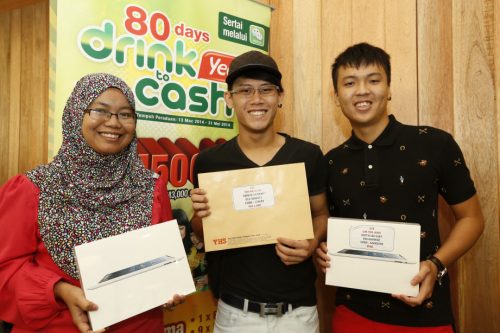 Pemenang ipad Yeo’s 80 Days Drink To Cash