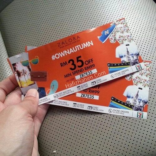 Voucher code discount Zalora