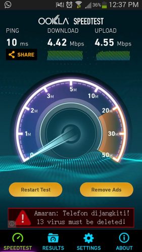speed test unifi bangi seksyen 3 tambahan