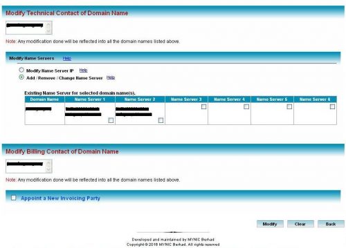 Tukar nameserver domain dot my Mynic
