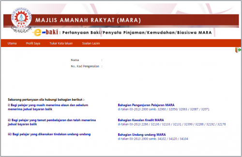 Selesai Baki Pinjaman MARA