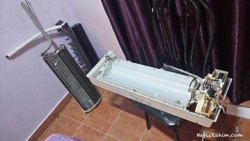 DIY Overhaul Servis Aircond Di Rumah