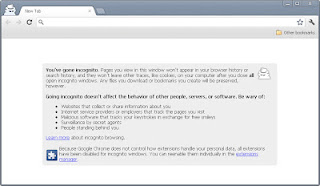 New incognito window