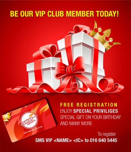 Satay Menara-VIP member-registration