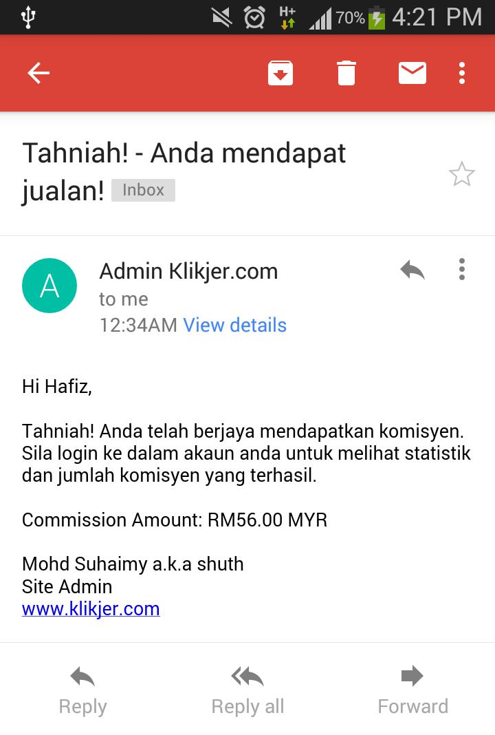 Testimoni Kitab Teknik SEO Merah Jambu Komisyen Klikjer